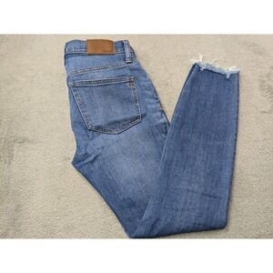 Madewell 8" Skinny Jeans Womens‎ Size 25P Petite Frankie Wash Denim Style J9159